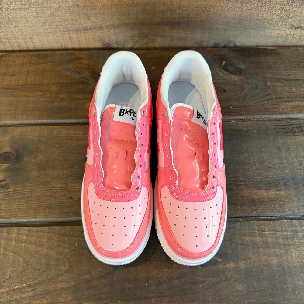 A Bathing Ape Bape Sta Low Color Camo Combo Pink Sneakers Shoes Men Size 10